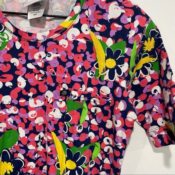 Simply Southern Daisy Floral T Shirt Dress XS/S - Picture 2 of 5